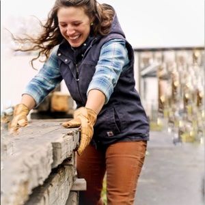 Carhartt Sherpa Lined Utility Vest with Hood Small